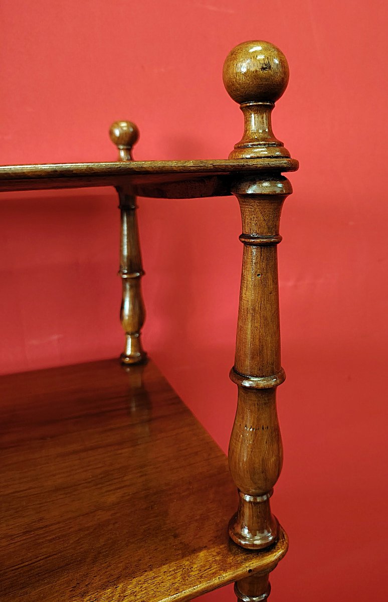 étagère carrée en noyer-photo-3