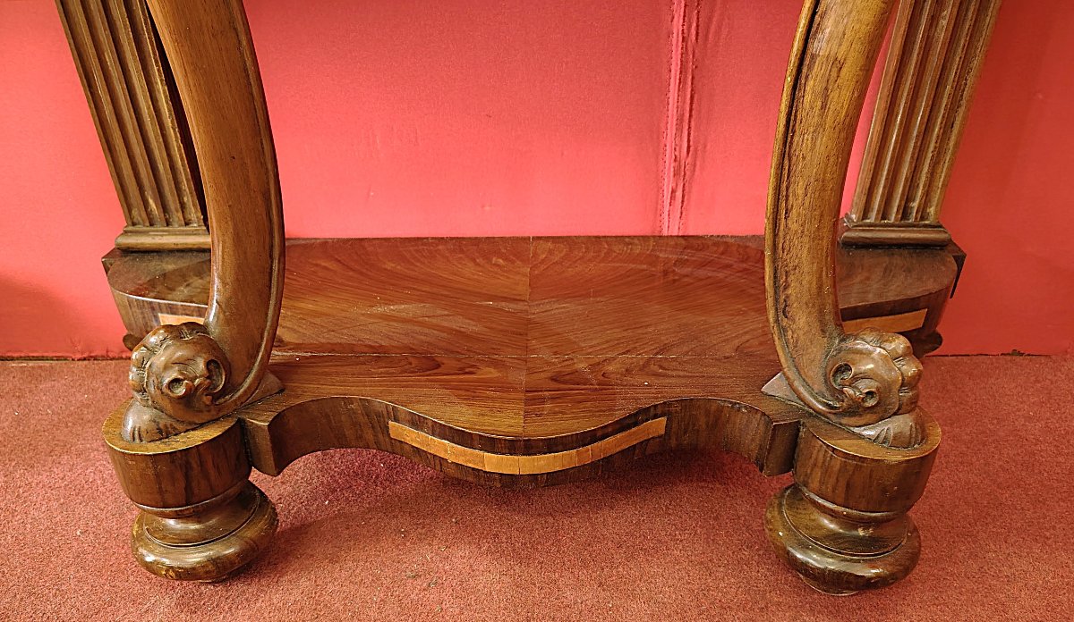 Paire de consoles avec marbre-photo-4