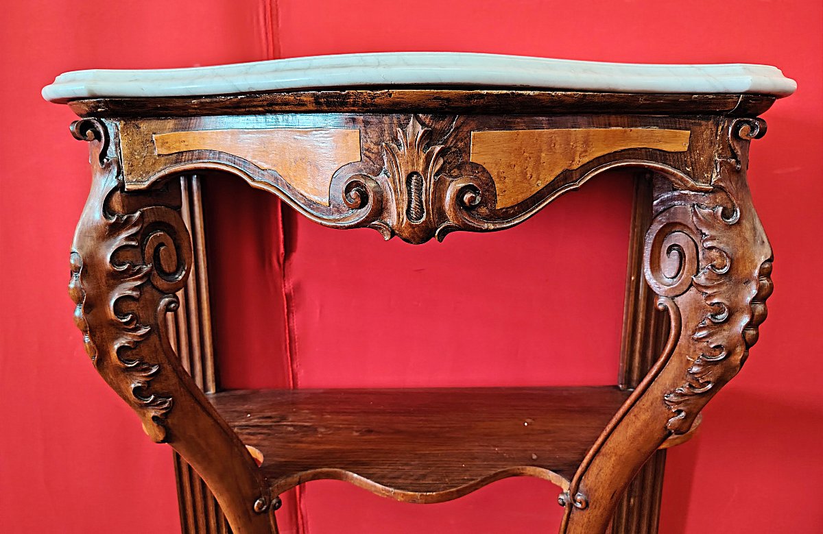 Paire de consoles avec marbre-photo-4