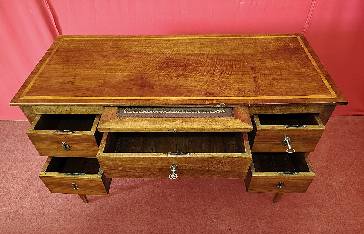 Walnut Desk With Pull-out-photo-3