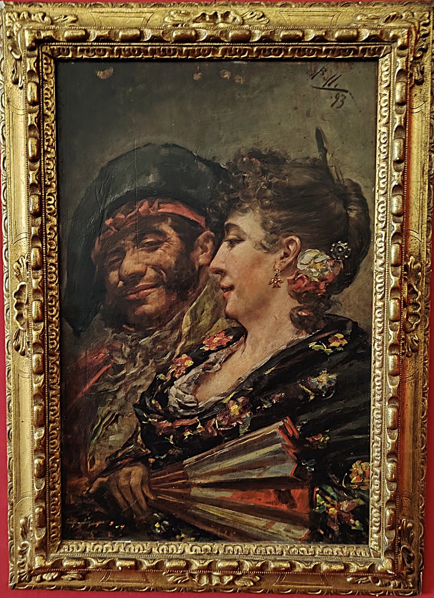 Enrico Belli (1875 - 1907) - Scène galante espagnole (1893)-photo-6