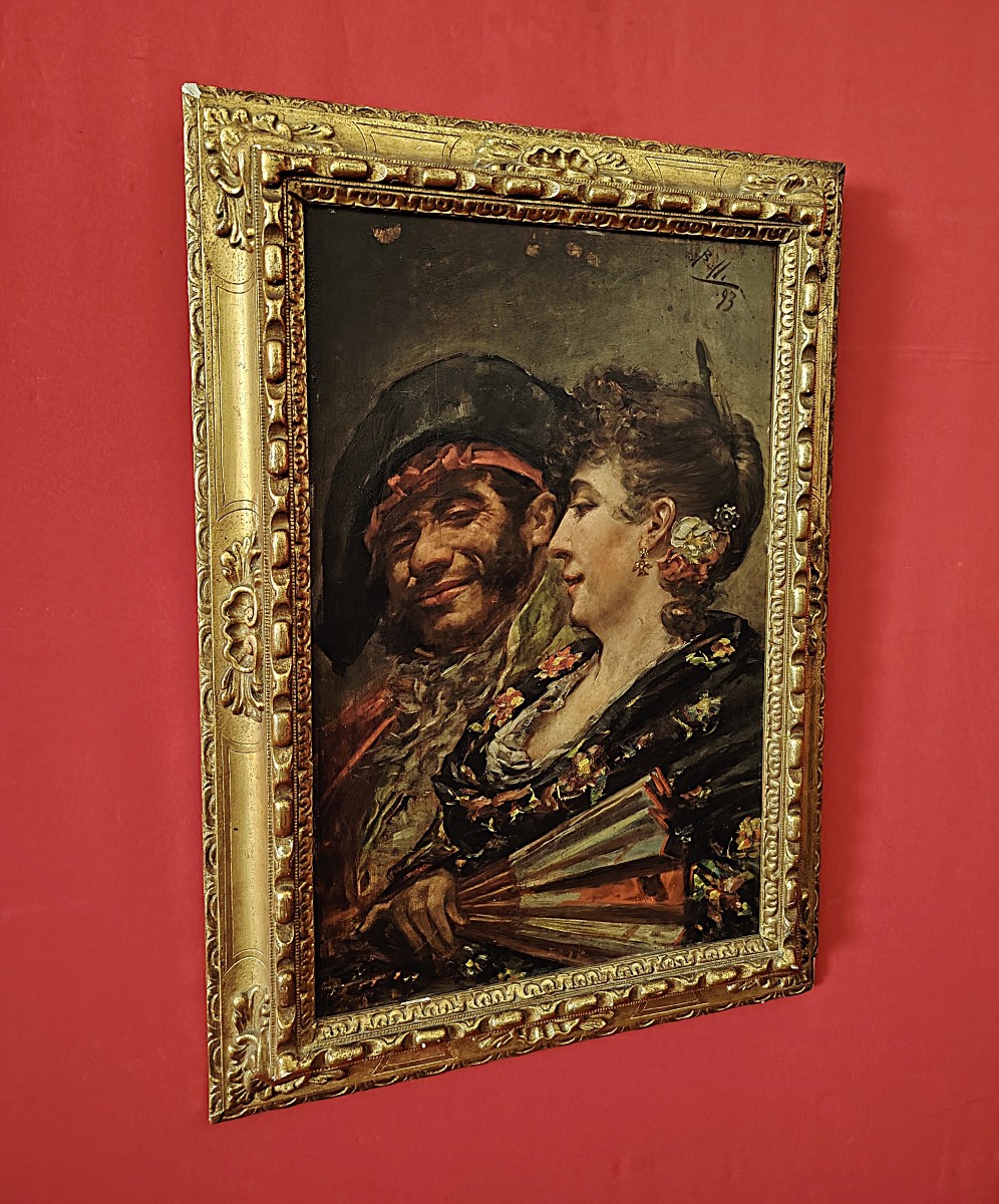 Enrico Belli (1875 - 1907) - Scène galante espagnole (1893)
