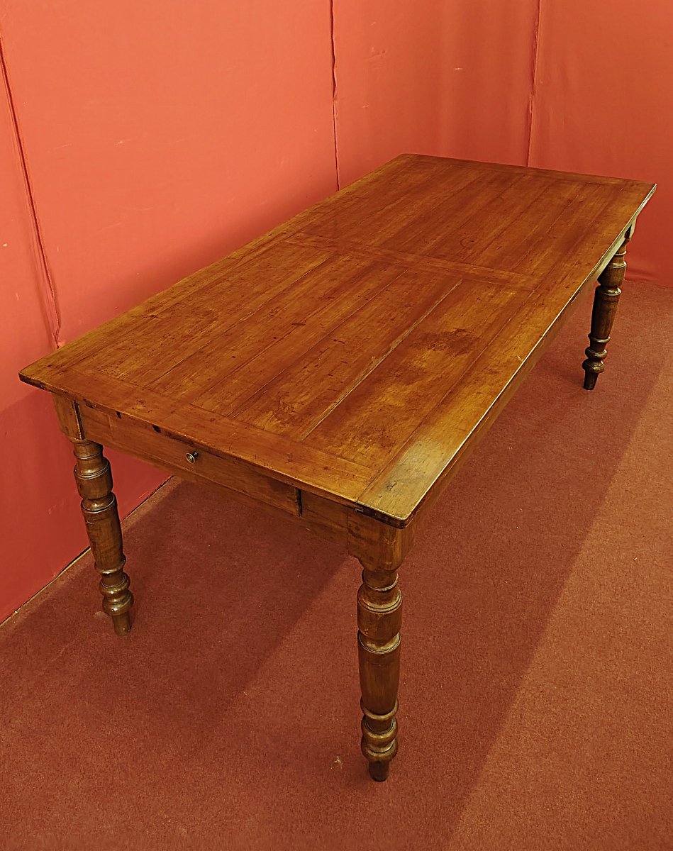 Table rectangulaire en merisier-photo-3