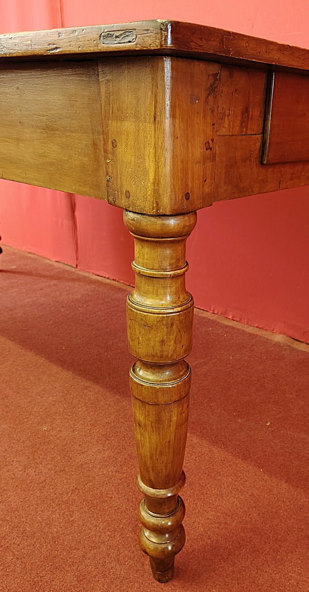 Table rectangulaire en merisier-photo-1