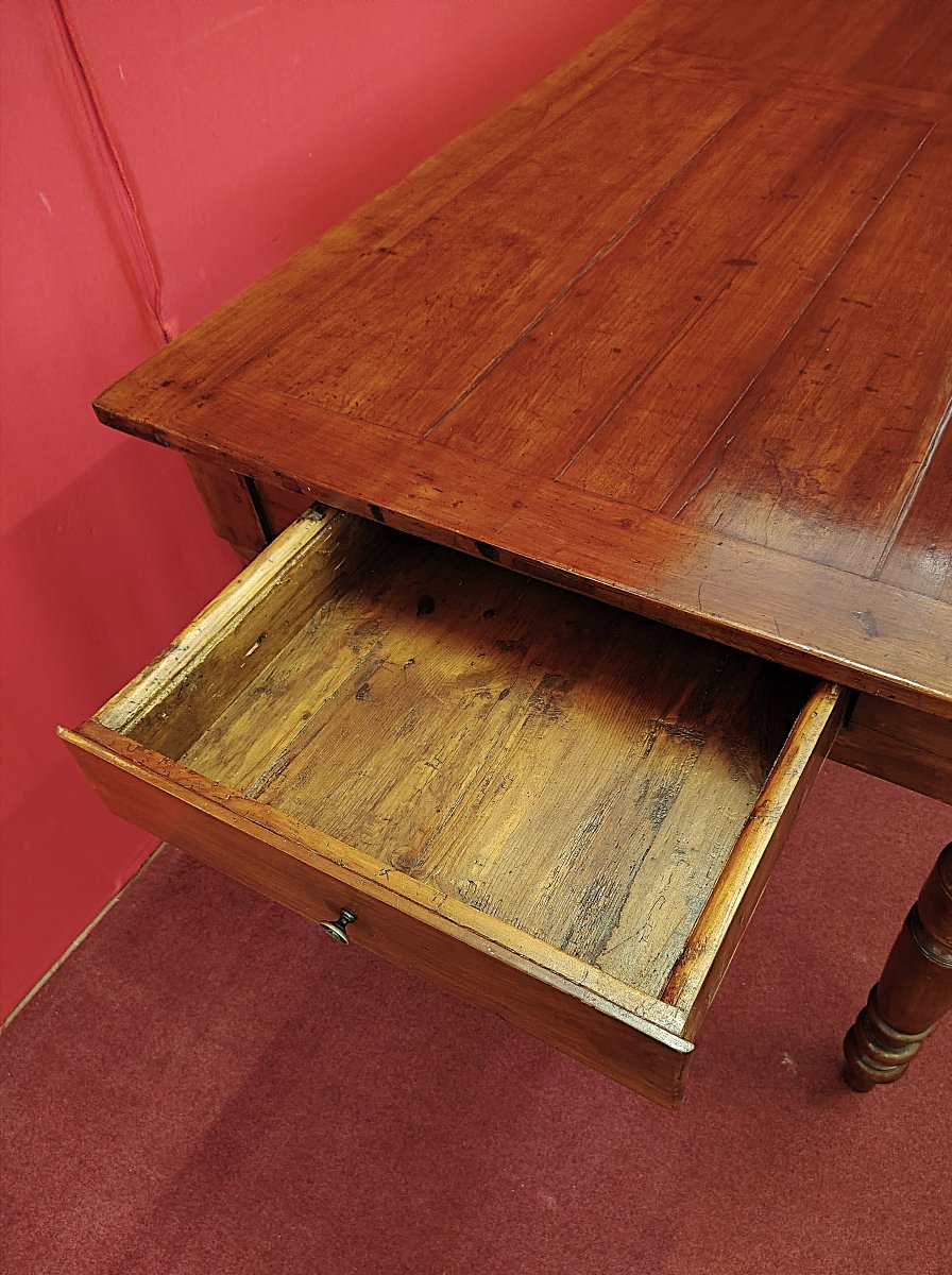 Table rectangulaire en merisier-photo-4