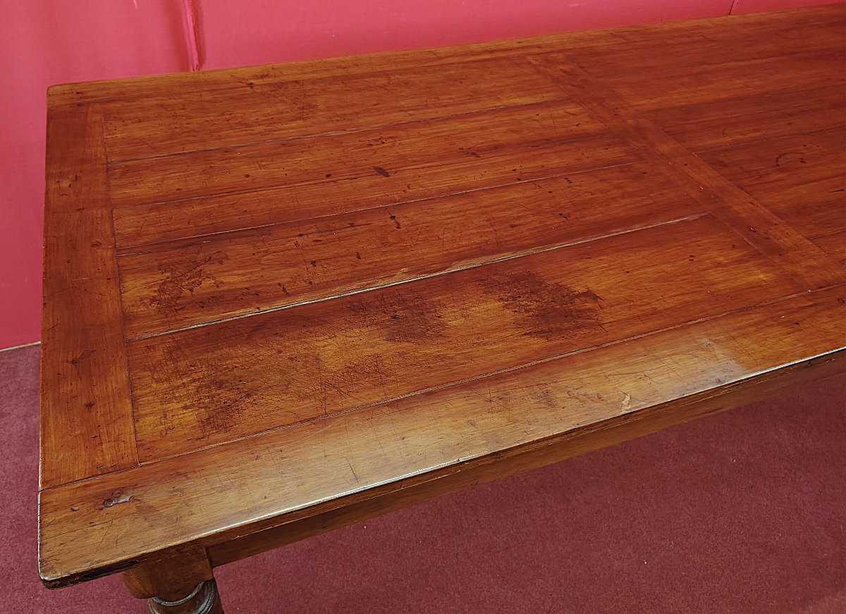 Table rectangulaire en merisier-photo-5