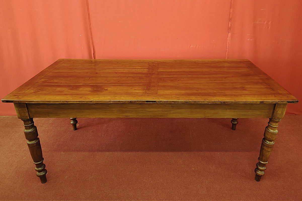 Table rectangulaire en merisier-photo-6