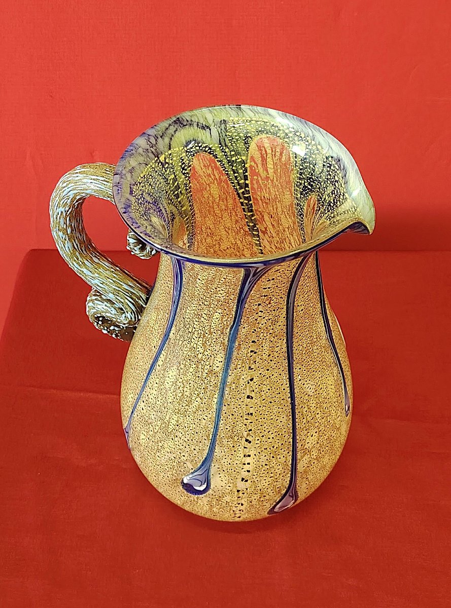 Murano Blown Glass Jug-photo-2