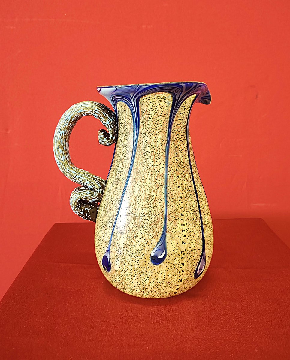 Murano Blown Glass Jug-photo-6