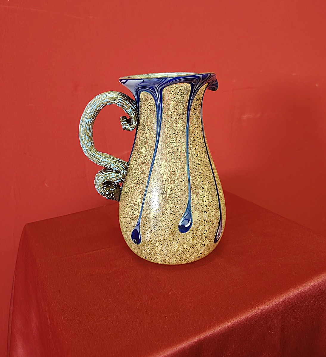 Murano Blown Glass Jug