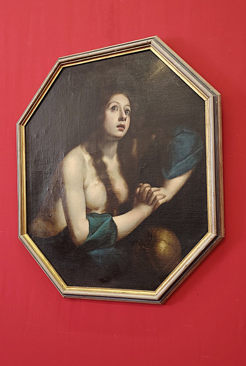 Penitent Magdalene – 17th-century Florentine School (circle Of G. Martinelli / F. Furini)-photo-2