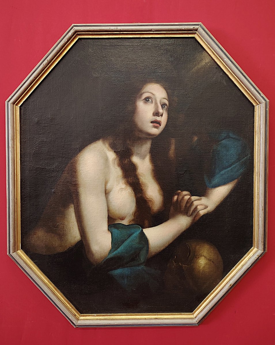 Penitent Magdalene – 17th-century Florentine School (circle Of G. Martinelli / F. Furini)-photo-6