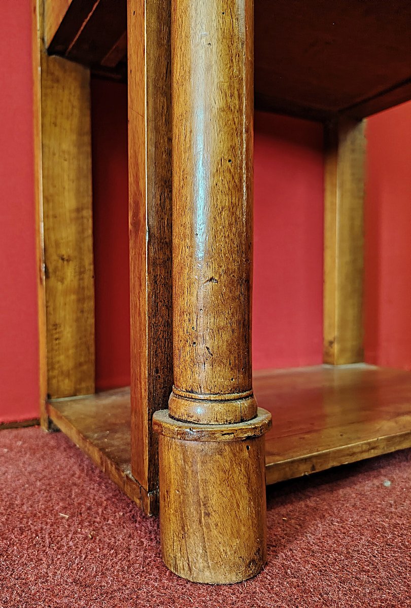 Table de chevet Empire "de milieu" en noyer-photo-3