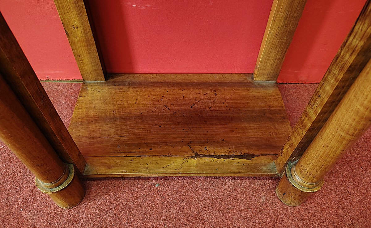 Table de chevet Empire "de milieu" en noyer-photo-4