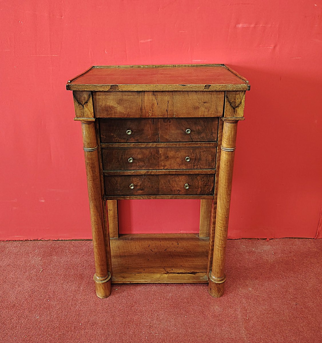 Table de chevet Empire "de milieu" en noyer-photo-6