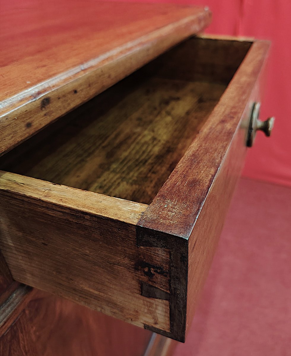 Three-door Walnut Sideboard - Second Half Of The 19th Century-photo-2