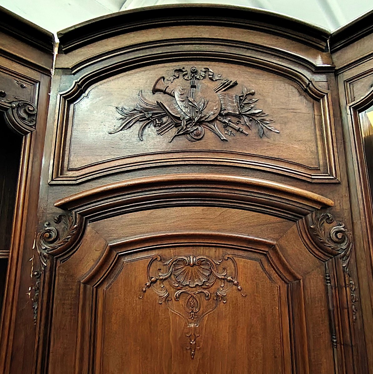 Bibliothèque Boiserie de château français (XIXe siècle)-photo-4