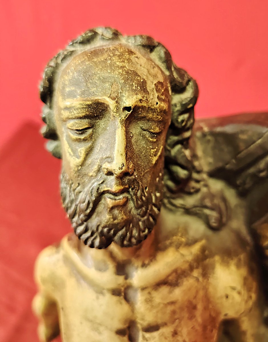 Pietà (vesperbild) In Polychrome And Gilded Wood – Late 15th / Early 16th Century.-photo-1