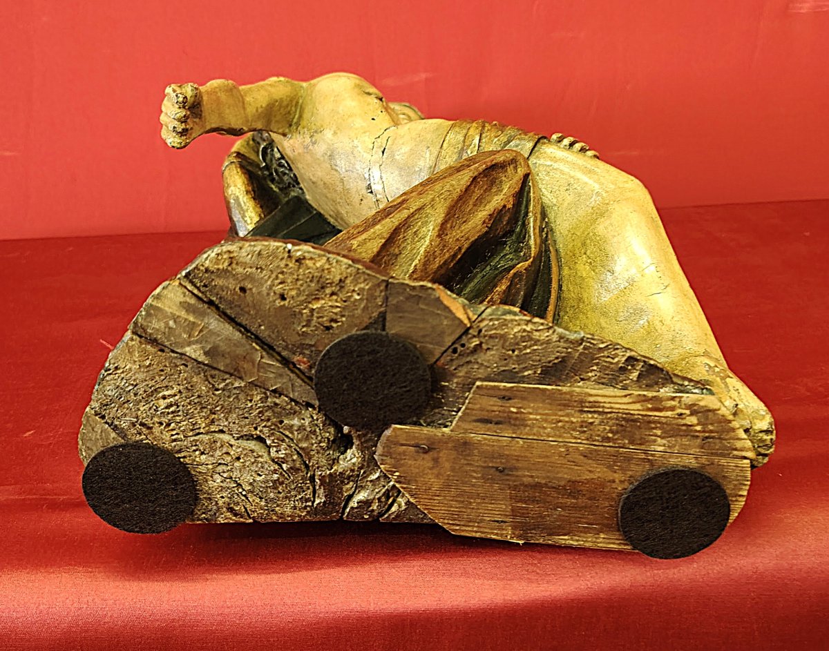 Pietà (vesperbild) In Polychrome And Gilded Wood – Late 15th / Early 16th Century.-photo-4