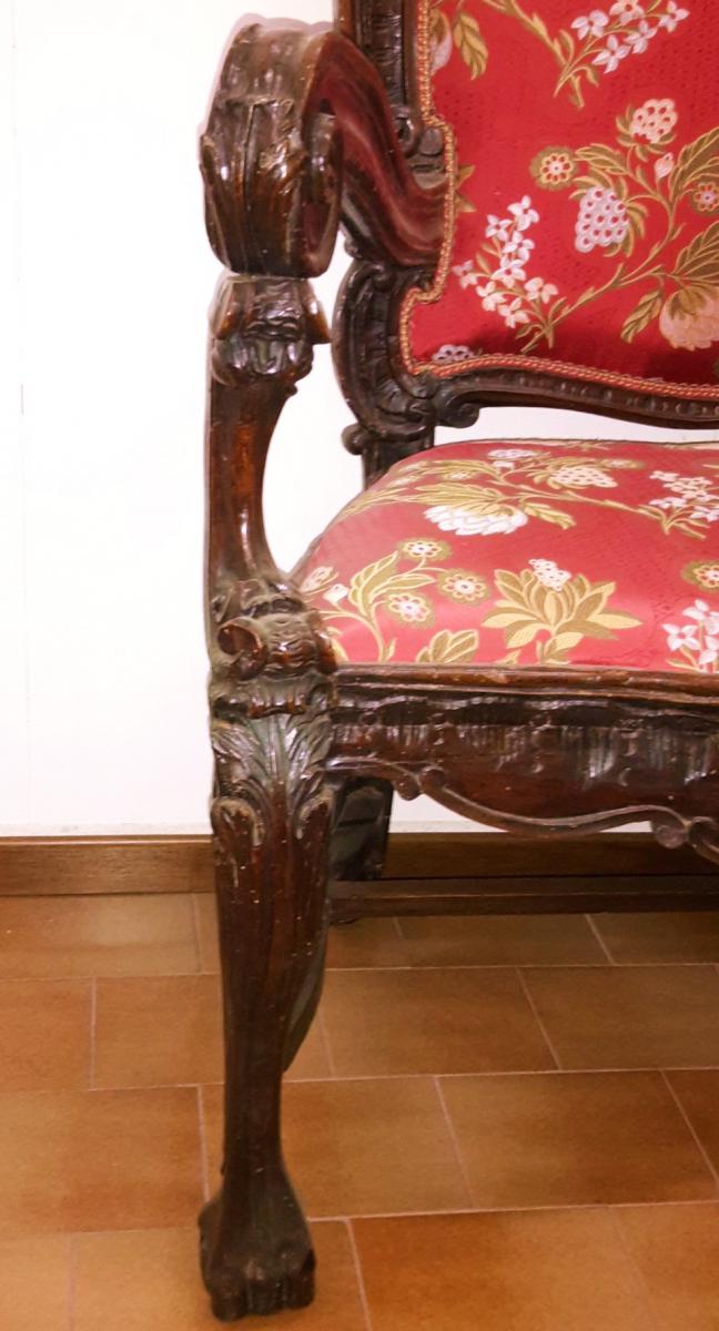 Italian Sofa Hand Carved-photo-2