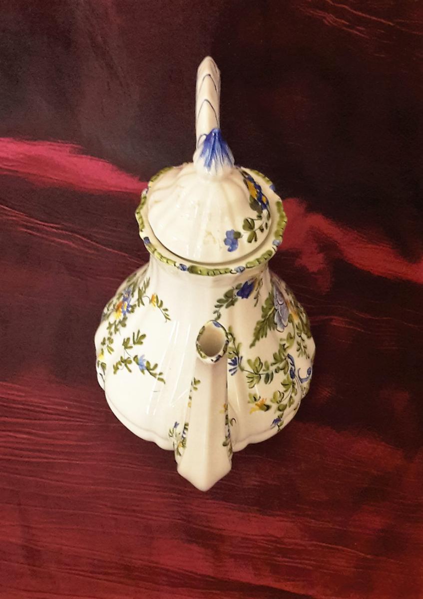 Coffee Pot In Italian Ceramics, Hand-painted-photo-1