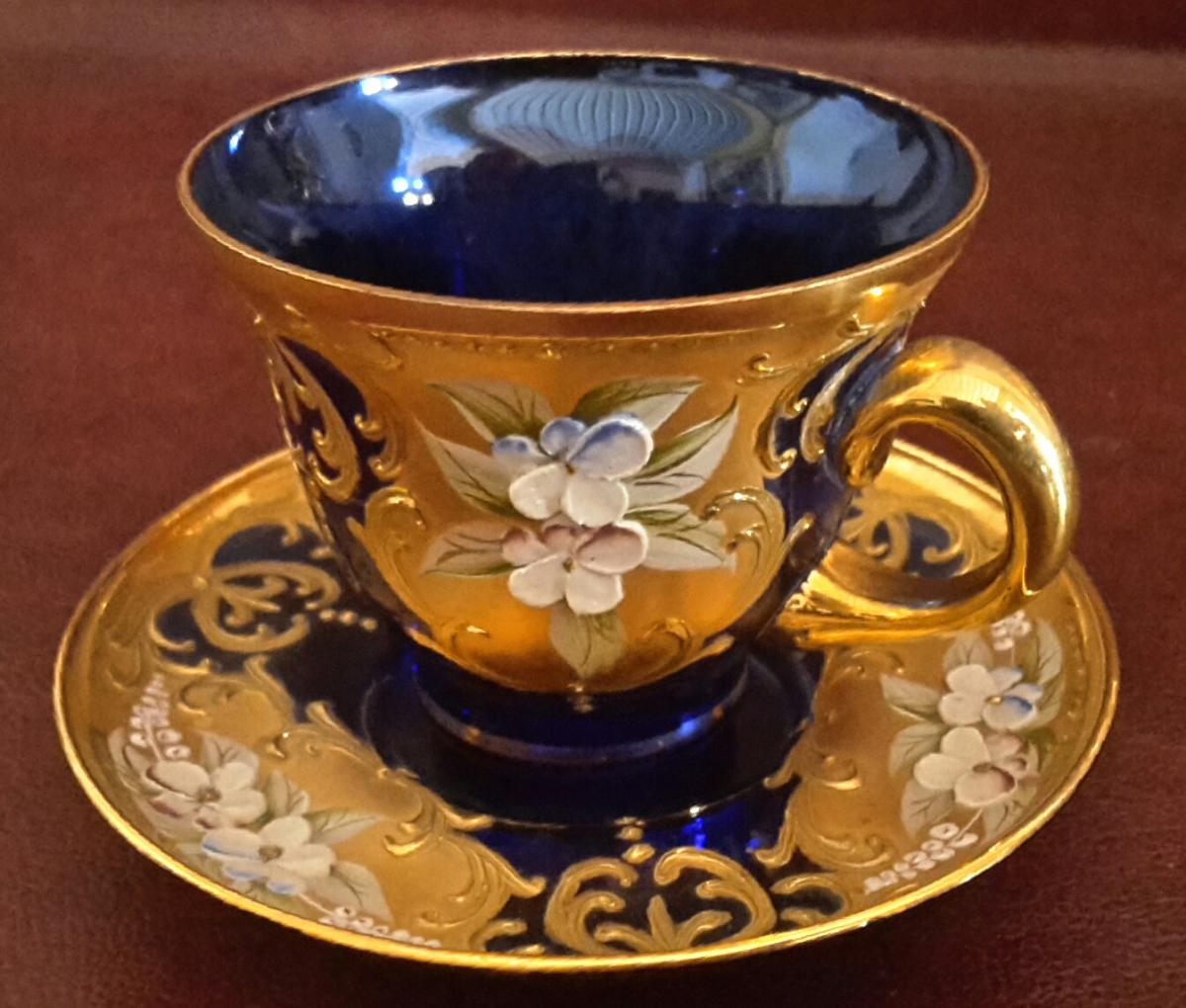 Coffee service, Murano Glass, Hand-decorated-photo-2