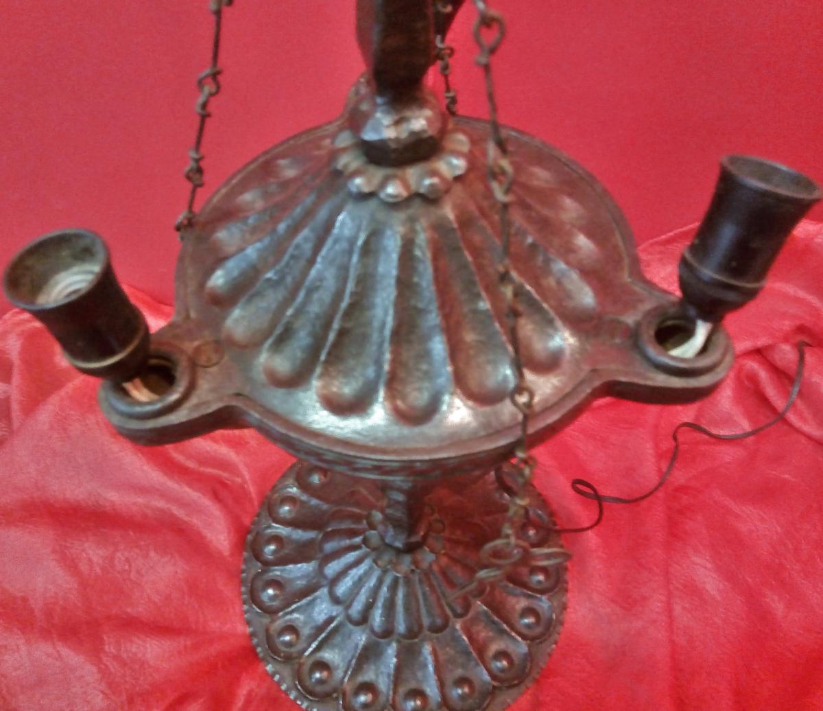 Florentine Wrought Iron Lamp-photo-3