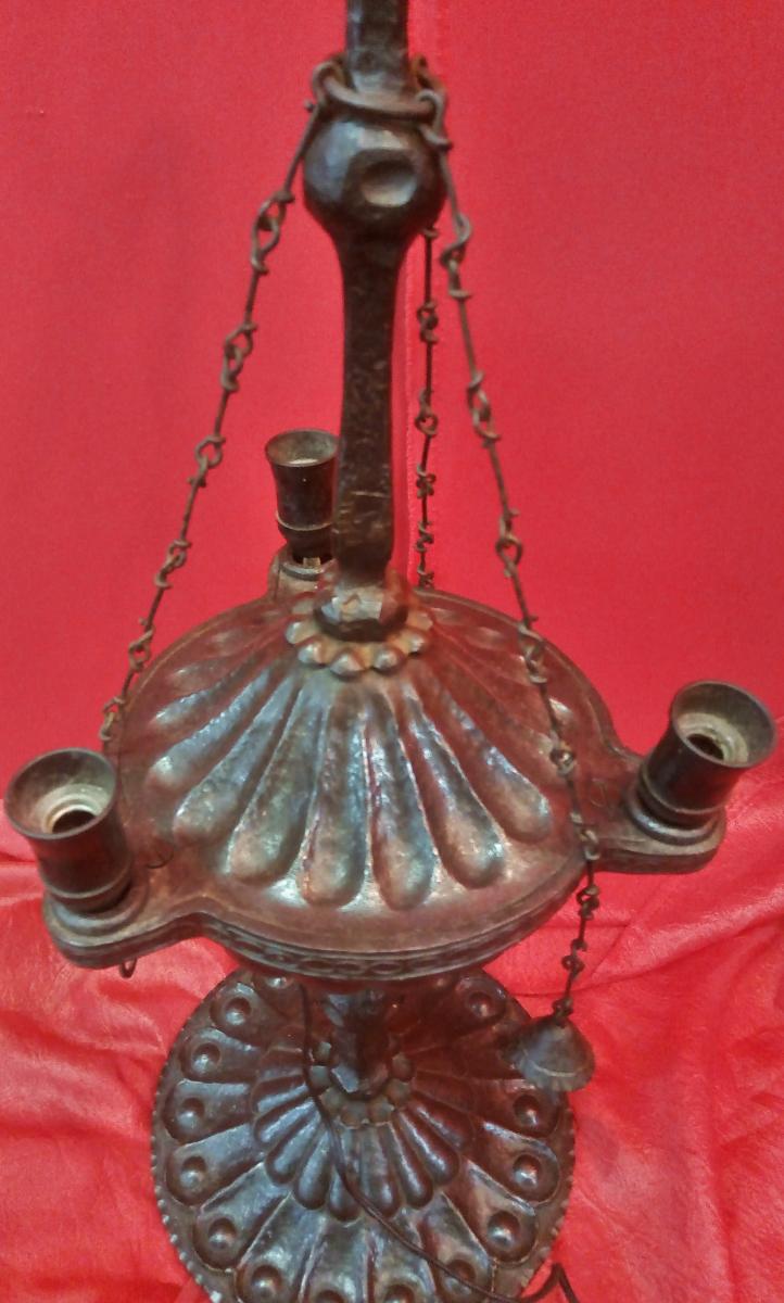 Florentine Wrought Iron Lamp-photo-6