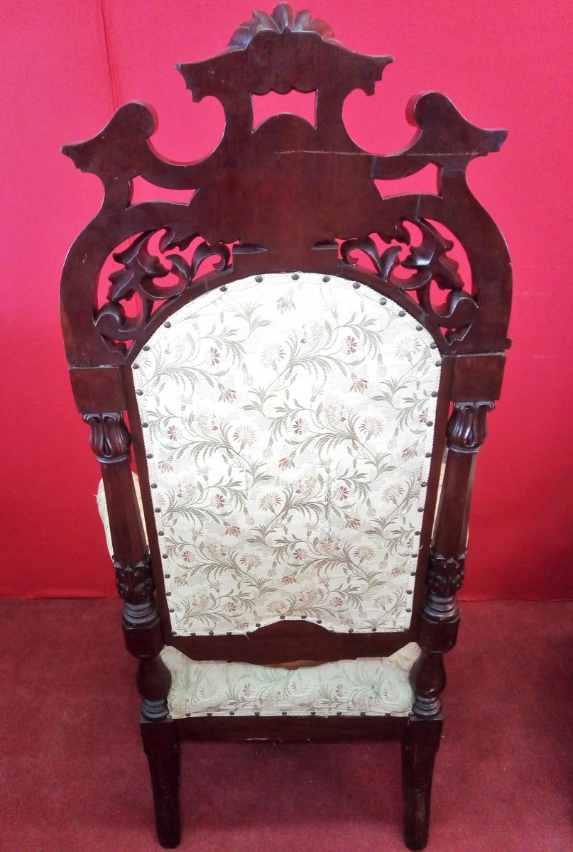 Pair Of Carved Armchairs-photo-2