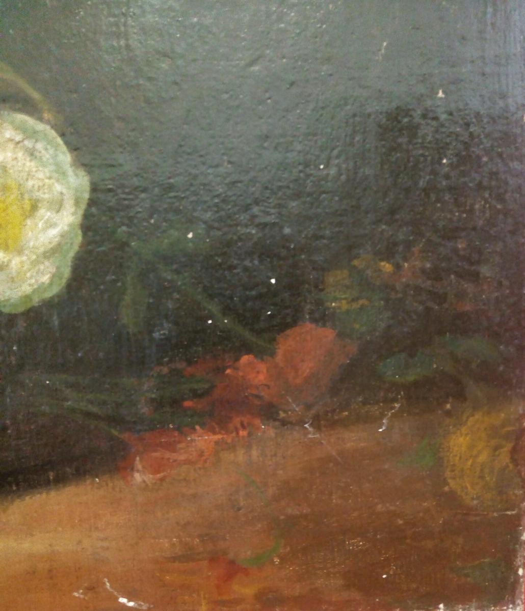 Painting Of A Vase Of Flowers-photo-4