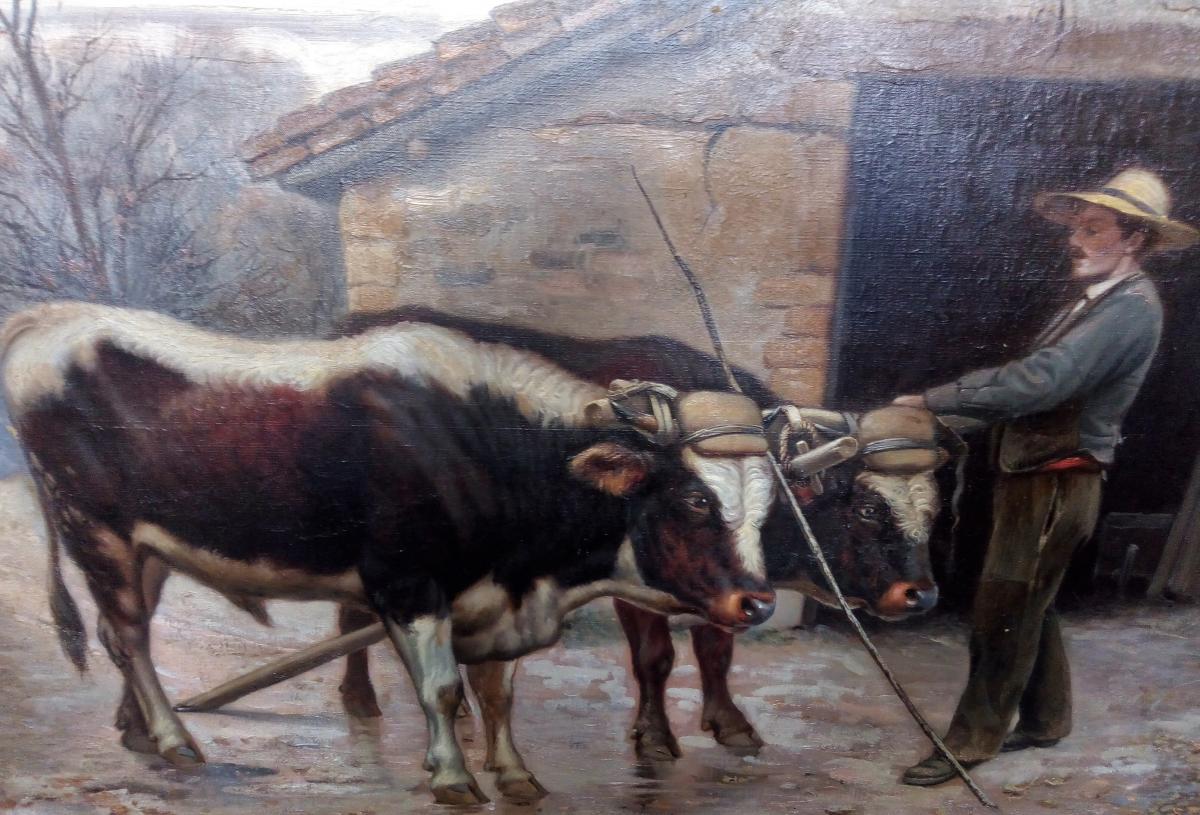 Big Rural Painting Claudius Seignol (lyon 1858-1926)-photo-2