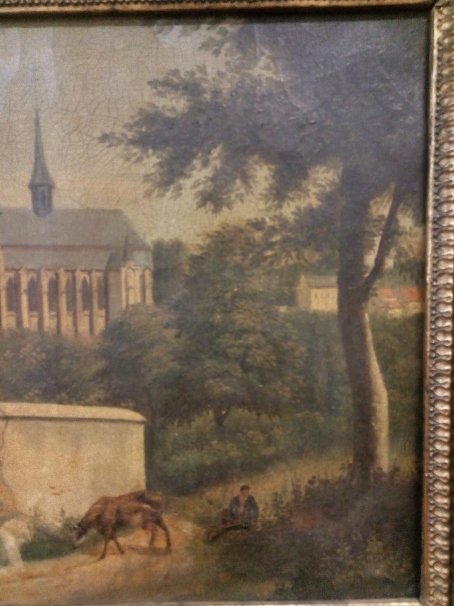 Oil Painting French Mid-nineteenth Century-photo-4