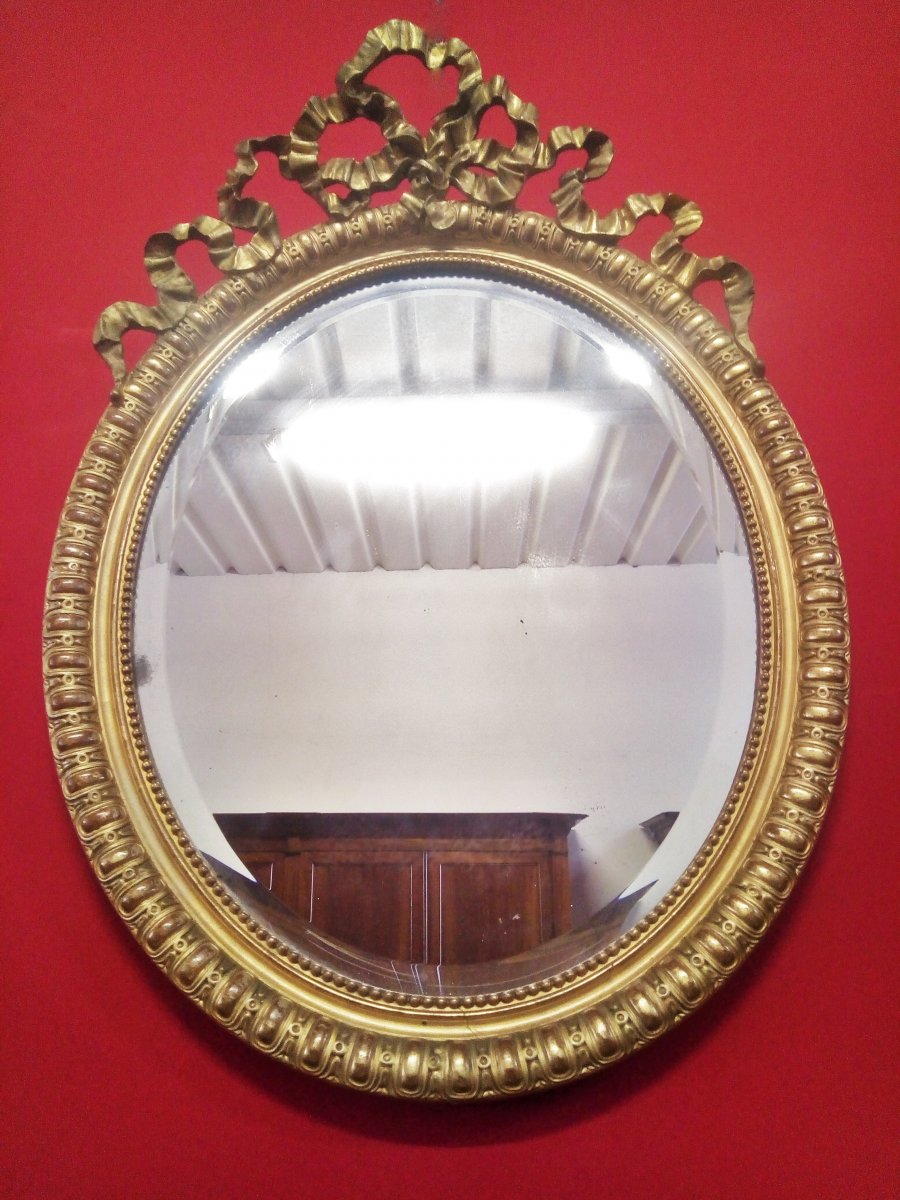 Miroir Ovale Avec Noeud d'Amour-photo-4