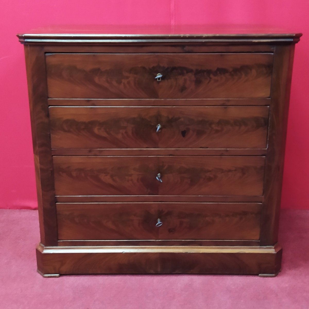  Mahogany Small Cabinet With Drawers-photo-5
