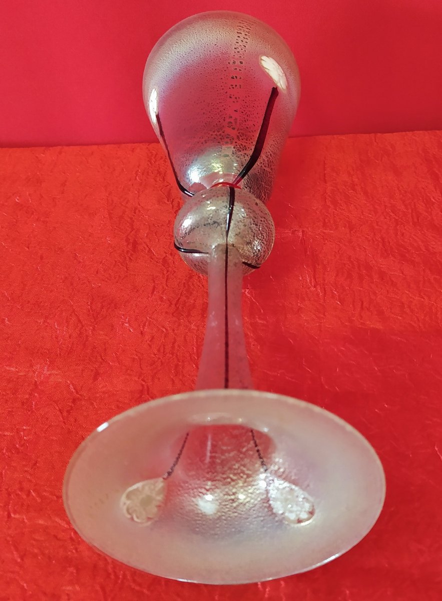 Murano Blown Glass Goblet-photo-1