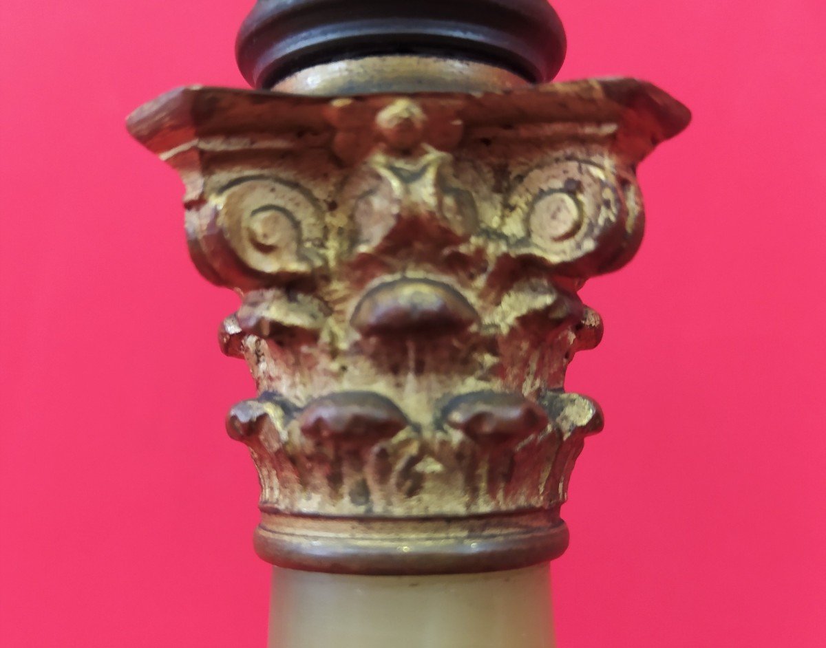 Alabaster Oil Lamp-photo-3