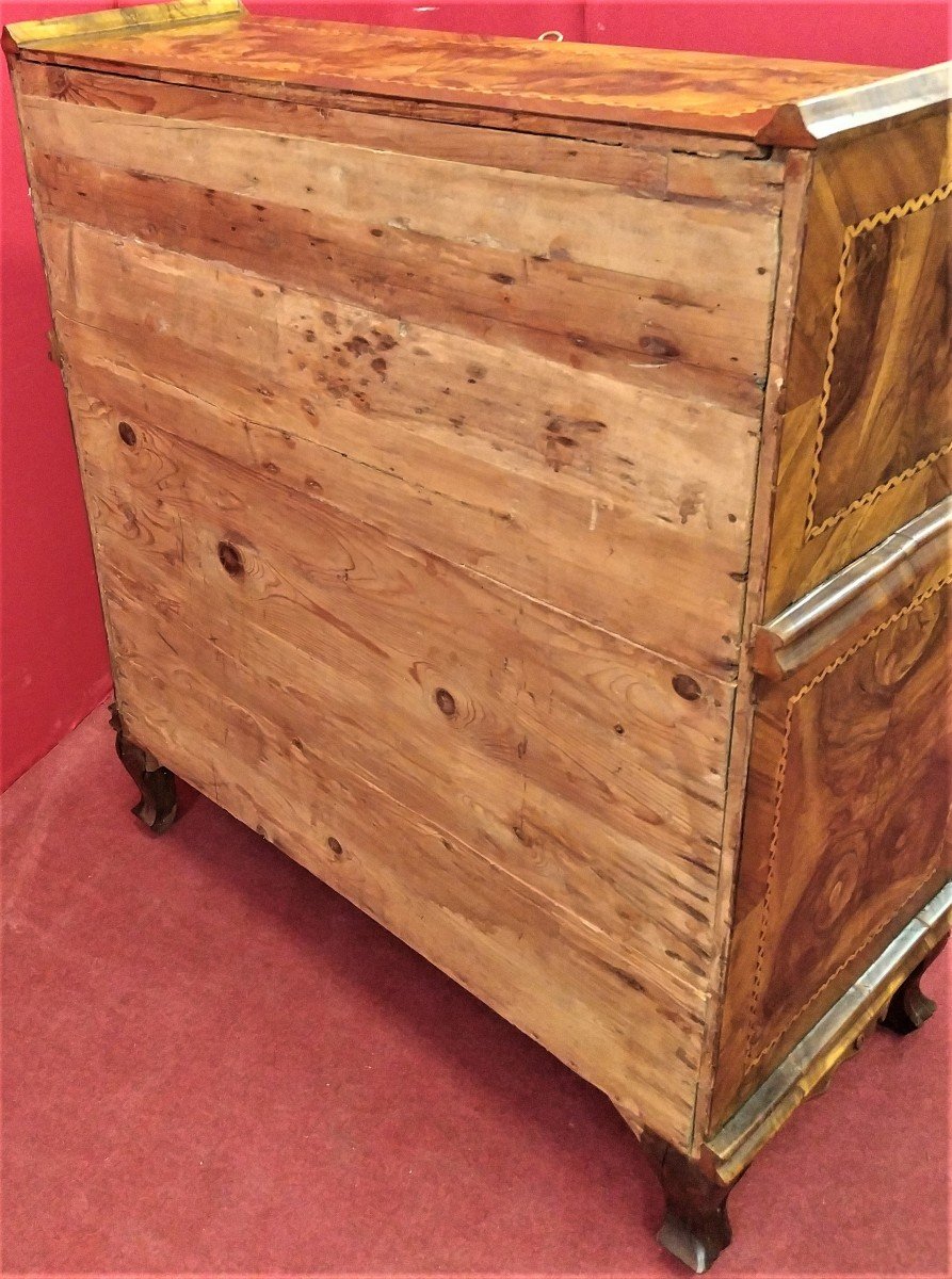 Chest Of Drawers In Walnut Briar With Secret Drawers-photo-5