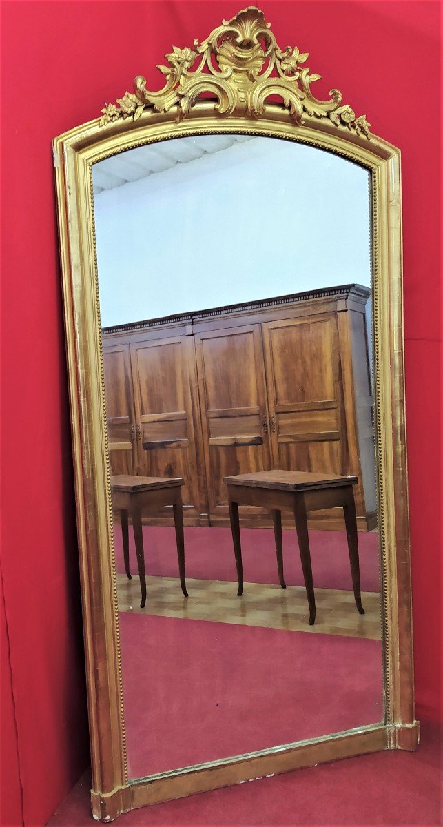 Miroir Doré Vertical