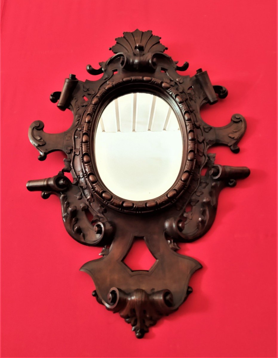 Mirror In Carved Wood-photo-2