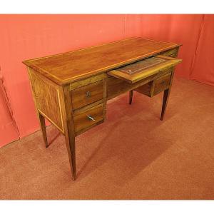 Bureau en noyer avec tiroir coulissant