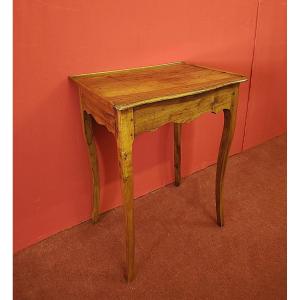 Walnut Writing Table With Drawer – Louis XV Style, 18th Century