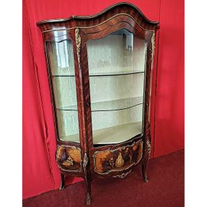Louis XV Style Bombe Display Cabinet – Napoleon III Period