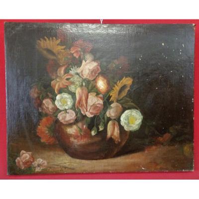 Painting Of A Vase Of Flowers