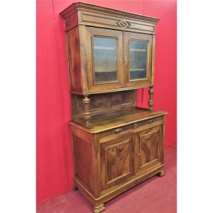 Two-door Sideboard With Upper Showcase