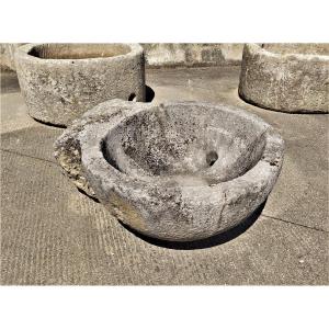 Holy Water Stoup In Stone From The Early 700s