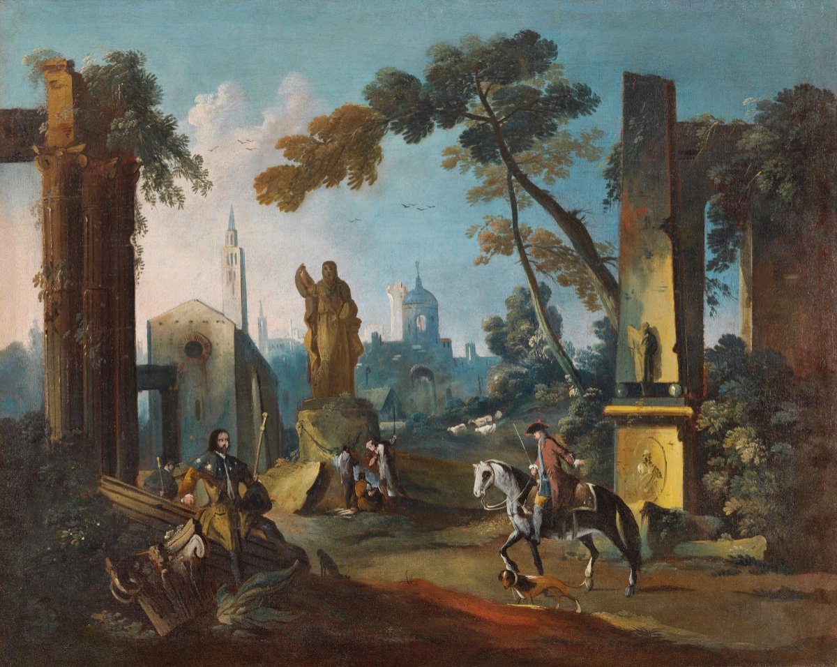 Landscape With Figures Vetturali '700-photo-4