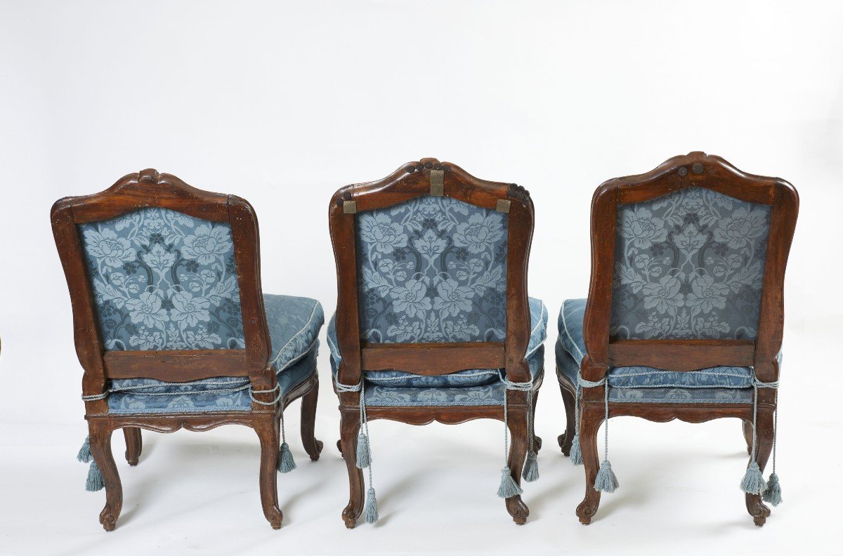 6 Chaises Génoises En Noyer '700-photo-3