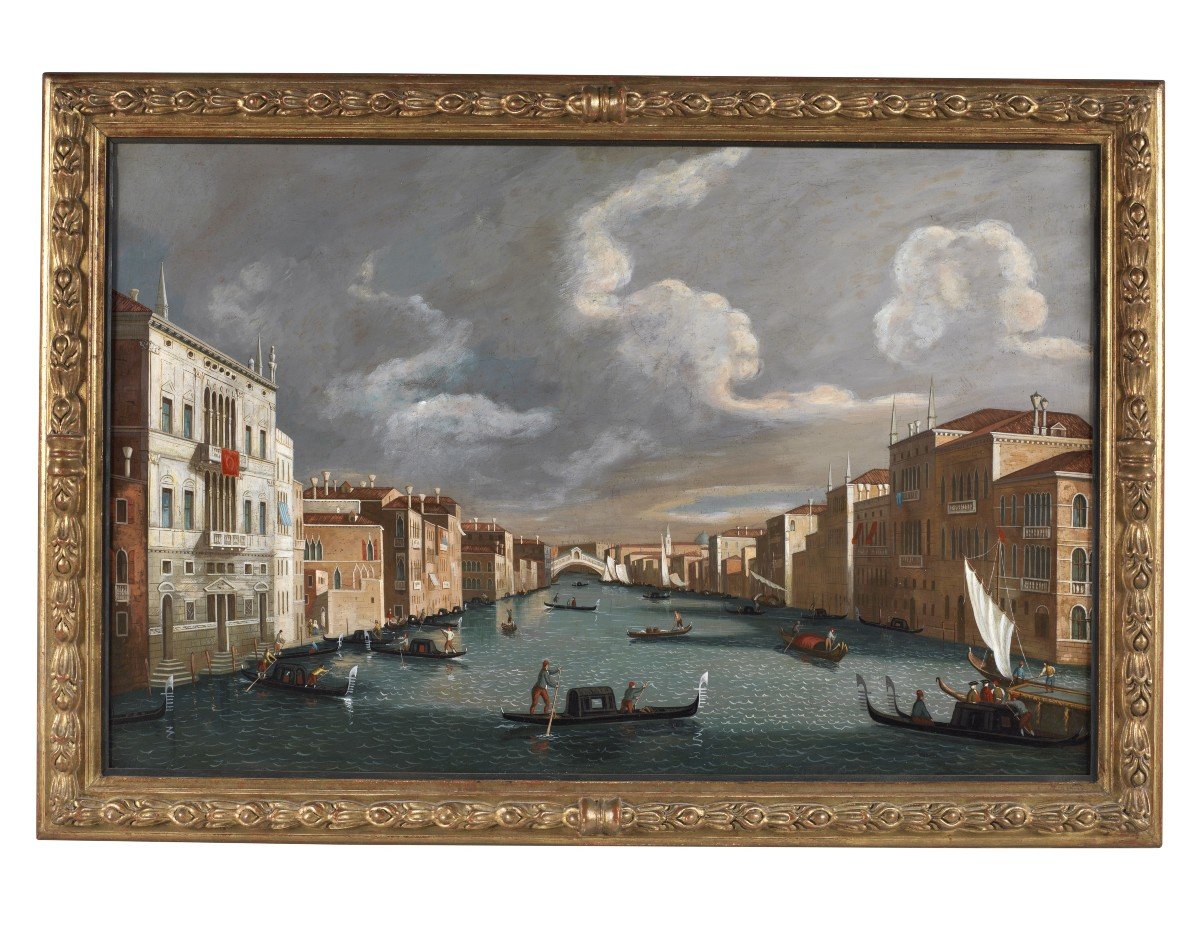 Vue Du Grand Canal Avec Le Pont Du Rialto -photo-2