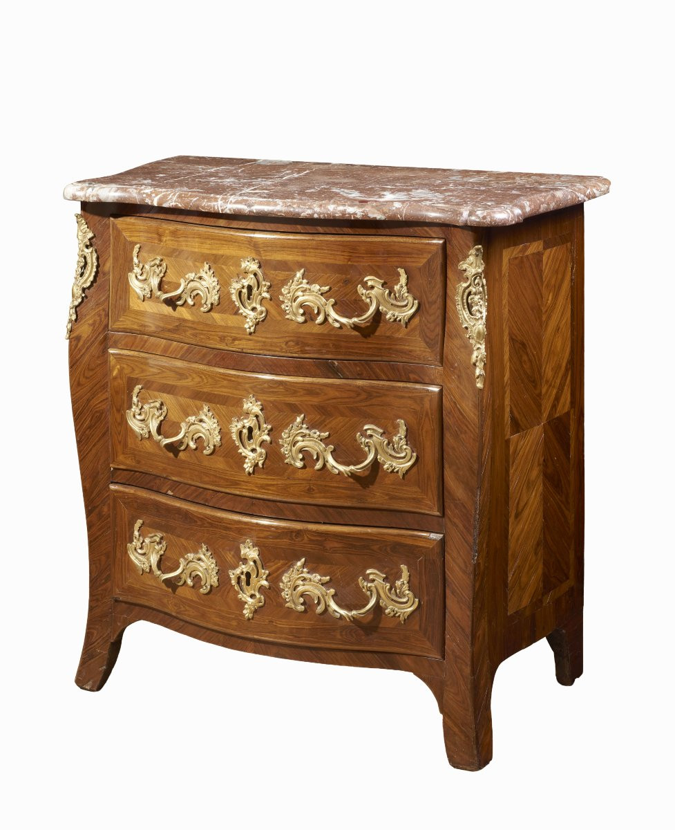 Commode française signée Moreau Louis XVI-photo-2