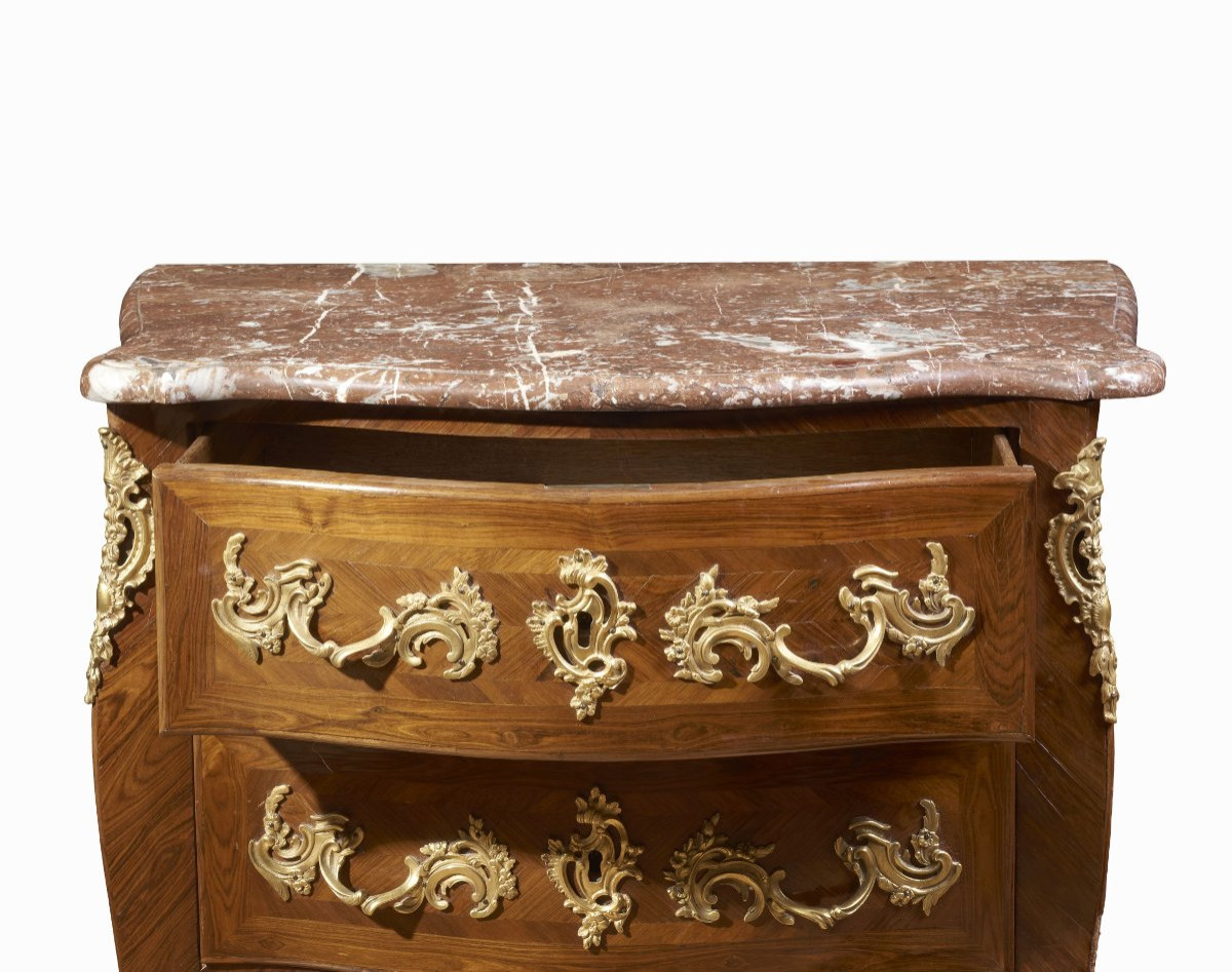Commode française signée Moreau Louis XVI-photo-3